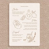"Custom Food and Beverage Line Icons, Set of 5" - Commissioned Design Element in multicolorassorted-colors by Sam Dubeau