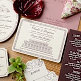 "Custom Prospect Park Boathouse Venue" - Commissioned Design Element in black by Eva Tadros