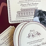 "Custom Prospect Park Boathouse Venue" - Commissioned Design Element in black by Eva Tadros