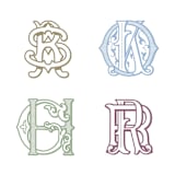 "Custom Monogram" - Commissioned Design Element in multicolorassorted-colors by Jenna Holcomb