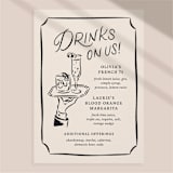 "Custom Cocktail in Hand Sketch | Signature Drink, Reception Icon Set" - Commissioned Design Element in multicolor by Sam Dubeau
