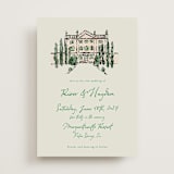"Custom Ink & Watercolor Venue" - Commissioned Design Element in beige by Cass Loh