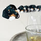 "Custom Drink Stirrers | Dog, Cat, Pet  Acrylic Cocktail Stirrers | Swizzle Sticks | Pack Of 18" - Stir Sticks in multicolorassorted-colors by Self Stationery