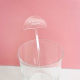 "Custom Wedding Drink Stirrers" - Stir Sticks in pink by Aislinn Minardi