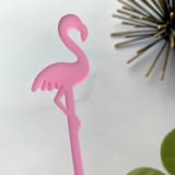 "Flamingo Stir Sticks - Frosted Pink (Set of 25)" - Stir Sticks in beige by Atomic Kraftworks