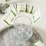 "Custom Swizzle Sticks, Venue Stir Stick, Watercolor Acrylic Cocktail Stirrers | Pack Of 108" - Stir Sticks in clear by Self Stationery
