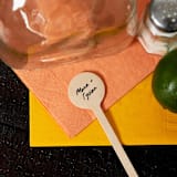 "Lovers' Script Stir Stick, wooden stir stick, set of 100" - Stir Sticks in natural by ForYourParty