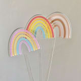 "Rainbow Stir Sticks" - Stir Sticks in clear by Atomic Kraftworks