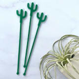"Cactus Stir Sticks - Green (Set of 25)" - Stir Sticks in beige by Atomic Kraftworks