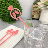 "Diamond Ring Stir Sticks - Pink (Set of 25)" - Stir Sticks in multicolor by Atomic Kraftworks