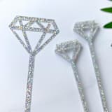 "Diamond Stir Sticks - White Glitter (Set of 25)" - Stir Sticks in pink by Atomic Kraftworks