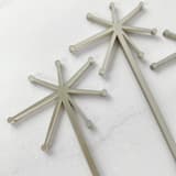 "Starburst Stir Sticks - Silver Metallic (Set of 25)" - Stir Sticks in white by Atomic Kraftworks