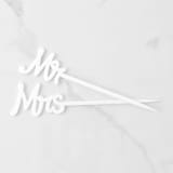 "Mrs, Cocktails are Forever Stir Stick, Opaque White" - Stir Sticks in white by Em and Me Studio