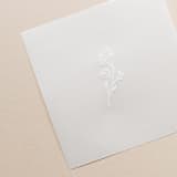 "Paper Embosser Design No.21 - Sweet Pea" - Embossers in silver by Jenny Sanders