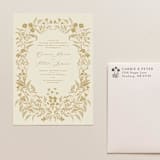 "SELF-INK 'Alpine Meadow' Address Stamp | Ground Espresso Ink Color" - Embossers in brown by Tara Grangroth