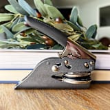 "Custom Double Initial and Last Name Monogram Embosser" - Embossers in white by Casey Harp