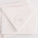 "Custom Double Letter Circle Monogram Embosser" - Embossers in black by Casey Harp