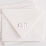 "Custom Double Initial Monogram Embosser" - Embossers in white by Casey Harp