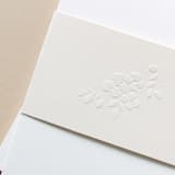 "Paper Embosser Design No.24 - Dogwood Spray" - Embossers in silver by Jenny Sanders