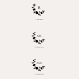 "Custom Monogram Embosser No. 2" - Embossers in blue by Tara Grangroth