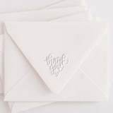 "Thank You Square Monogram Embosser" - Embossers in black by Casey Harp