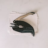 "Floral Embosser No. 1" - Embossers in gray by Tara Grangroth