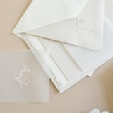 "Paper Embosser Monogram No.12 Romantic Circle Laurel" - Embossers in silver by Jenny Sanders