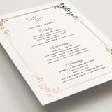 "Lake Como" - Wedding Weekend Itinerary Cards in Diamond by Kate Ahn - Detail