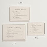 "Tux" - Wedding Weekend Itinerary Cards in Antique by Nicole Walsh - Formats Available