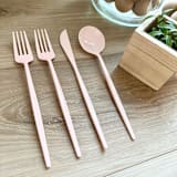 "Mod Cutlery | Blush Rose" - Flatware in blue by Prêt-à-PartyNY