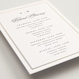 "Timeless" - Wedding Weekend Itinerary Cards in Linen by Erica Krystek - Detail