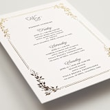 "Lake Como" - Wedding Weekend Itinerary Cards in Diamond by Kate Ahn - Detail
