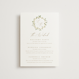 "Canopy" - Wedding Weekend Itinerary Cards in Ivy by Everett Paper Goods - Front
