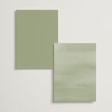"Canopy" - Wedding Weekend Itinerary Cards in Ivy by Everett Paper Goods - Back of Card Options