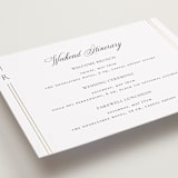 "Elencourt" - Wedding Weekend Itinerary Cards in Quartz by Jelena Vuletic - Detail