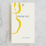 "Ophelia" - Wedding Favor Tags in Golden by Mere Paper - Front