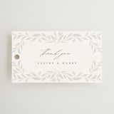 "Clarity" - Wedding Favor Tags in Cloud by Ana Sharpe - Front