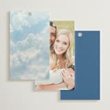 "Swan Crest" - Wedding Favor Tags in Royal by Cass Loh - Back of Card Options