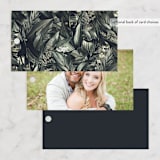 "Vintage Botanicals" - Wedding Favor Tags in Sage by GeekInk Design - Back of Card Options