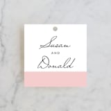 "Romantic Frame" - Wedding Favor Tags in Soft Petal by SimpleTe Design - Front