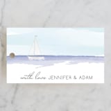 "Set Sail" - Wedding Favor Tags in Mediterranean by Sarah Brown - Front