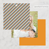 "Minimalist Display" - Wedding Favor Tags in Tangerine by Nam Bourassa - Back of Card Options