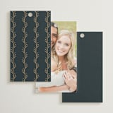 "For Eternity" - Wedding Favor Tags in Midnight by Ana de Sousa - Back of Card Options