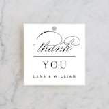 "Initially Yours" - Wedding Favor Tags in Salt by Hooray Creative - Front