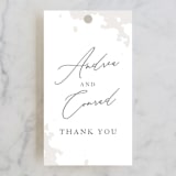 "far and away" - Wedding Favor Tags in Lily by Design Lotus - Front