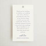 "Empire" - Wedding Favor Tags in Dusty Blue by Jennifer Postorino - Front