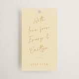 "Ink scribble" - Wedding Favor Tags in Honey by Adelyn T. - Front