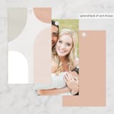 "Curves" - Wedding Favor Tags in Cafe by Pixel and Hank - Back of Card Options