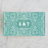 "Fiesta Folk Art" - Wedding Favor Tags in Lagoon by root beer float - Front