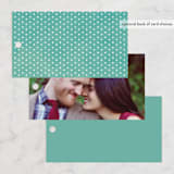"Fiesta Folk Art" - Wedding Favor Tags in Lagoon by root beer float - Back of Card Options